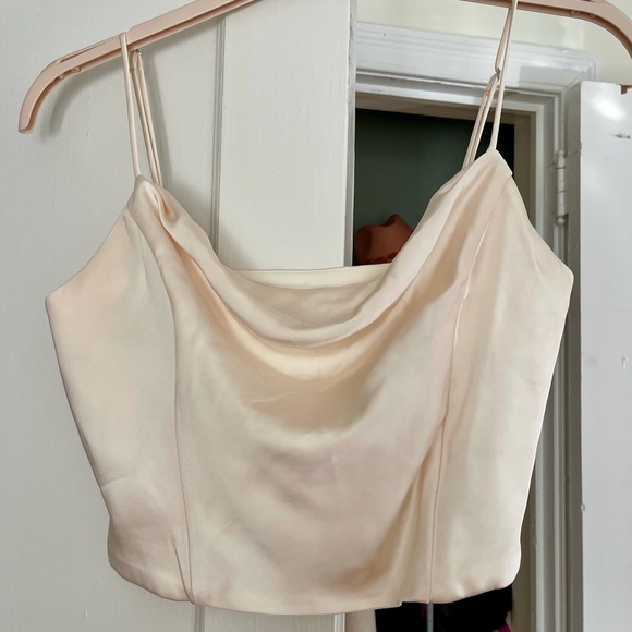 ZARA Satin effect corset top - Picture 5 of 8